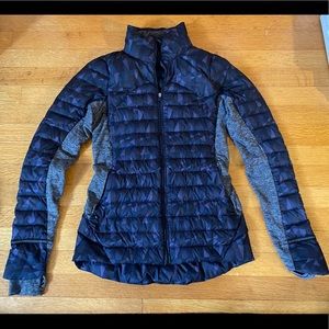 Lululemon Fluff off Jacket (Stained Glass Love Nightfall Black)